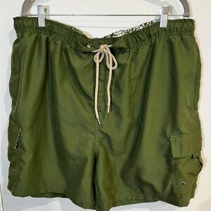 Olive Green Men's Cargo Shorts